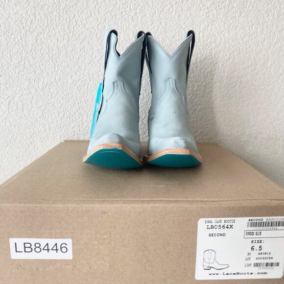 Lane EMMA JANE Womens Cowboy Bootie 6.5 Western Blue Cowgirl Short Ankle Boots - Picture 10 of 11